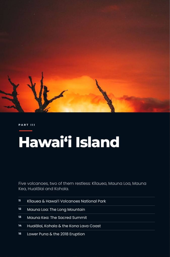 A page from Hawaiʻi Volcanoes