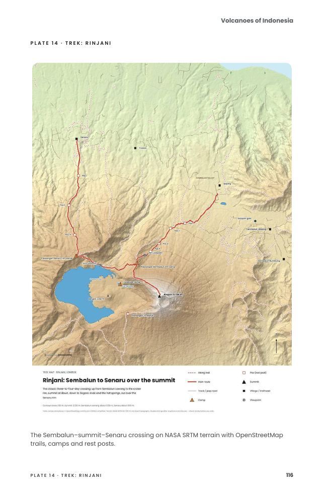 A page from Volcanoes of Indonesia