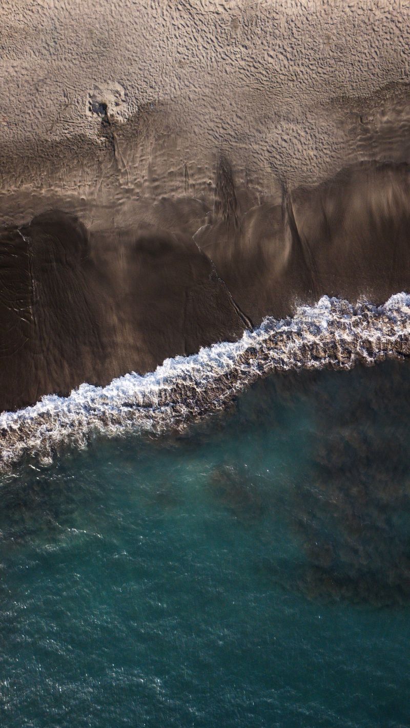 Black sand shore, Iceland